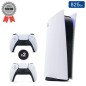 Playstation 5 Édition Numérique Blanche 825 Go + 2 Manettes (Reconditionnée : Très Bon État)