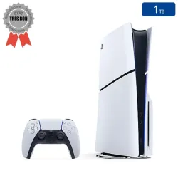 Playstation 5 SLIM Blanche 1 To + 1 Manette (Reconditionnée : Très Bon État)