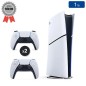 Playstation 5 SLIM Digital Edition White 1TB + 2 Controllers (Refurbished: Very Good Condition)