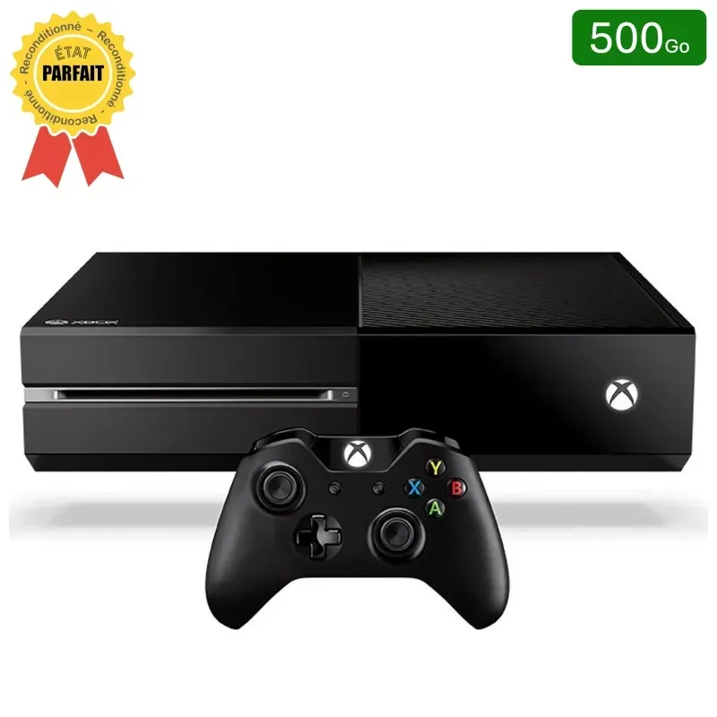 Xbox One Noire 500 Go + 1 Manette (Reconditionnée : Parfait État)