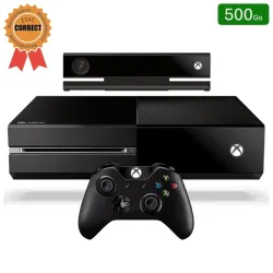 Xbox One Noire 500 Go + 1 Manette + Kinect (Reconditionnée : État Correct)