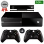 Xbox One Zwart 500 GB + 2 Controllers + Kinect (Gereviseerd: Zeer Goede Staat)