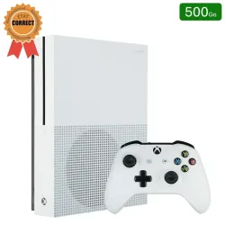 Xbox One S Blanche 500 Go + 1 Manette (Reconditionnée : État Correct)