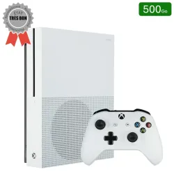 Xbox One S Blanche 500 Go + 1 Manette (Reconditionnée : Très Bon État)