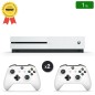 Xbox One S White 1TB + 2 Controllers (Refurbished: Perfect Condition)