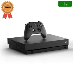 Xbox One X Noire 1 To + 1 Manette (Reconditionnée : État Correct)