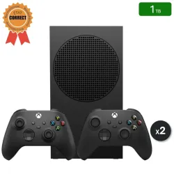 Xbox Series S Carbon 1 To + 2 Manettes (Reconditionnée : État Correct)