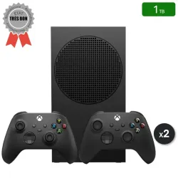 Xbox Series S Carbon 1 To + 2 Manettes (Reconditionnée : Très Bon État)