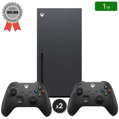 Xbox Series X 1 To + 2 Manettes (Reconditionnée : Très Bon État)
