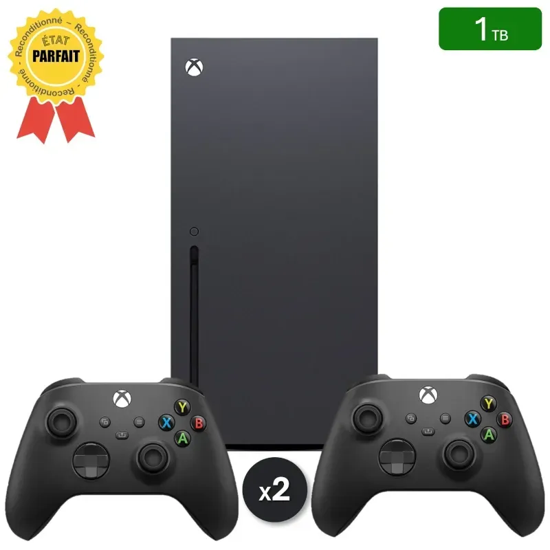 Xbox Series X 1TB + 2 Controllers (Refurbished: Perfect Condition)