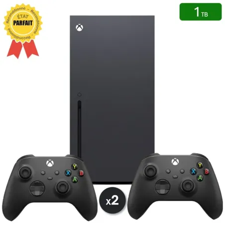 Xbox Series X 1 To + 2 Manettes (Reconditionnée : Parfait État)
