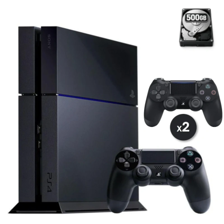 PS4 FAT 500 GB Nera 2 controller Ricondizionata