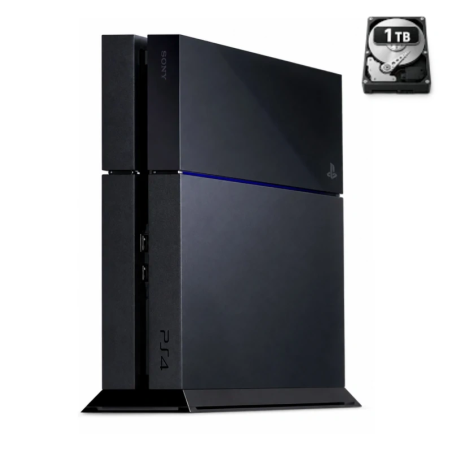 PS4 FAT 1 TB Black without controller Refurbished