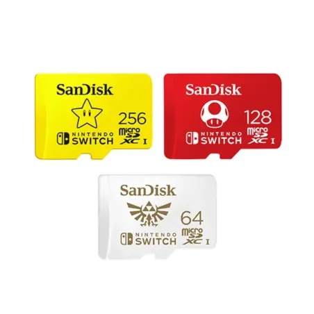 Cartes microSDXC SanDisk pour Nintendo Switch