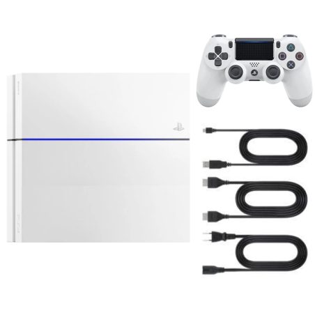 PlayStation 4 Wit 500 GB + 1 controller (Refurbished)