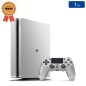 Playstation 4 SLIM Silver 1 To + 1 Manette (Reconditionnée : État Correct)
