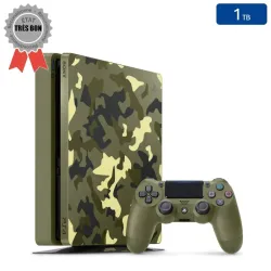 Playstation 4 SLIM Call of Duty World War II 1 To + 1 Manette (Reconditionnée : Très Bon État)