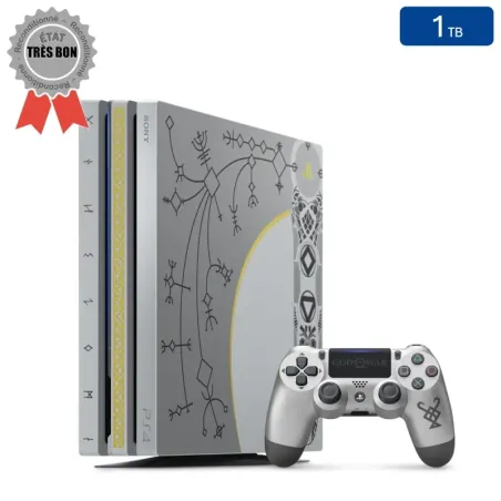 Playstation 4 PRO (Édition God of War) 1 To + 1 Manette (Reconditionnée : Très Bon État)