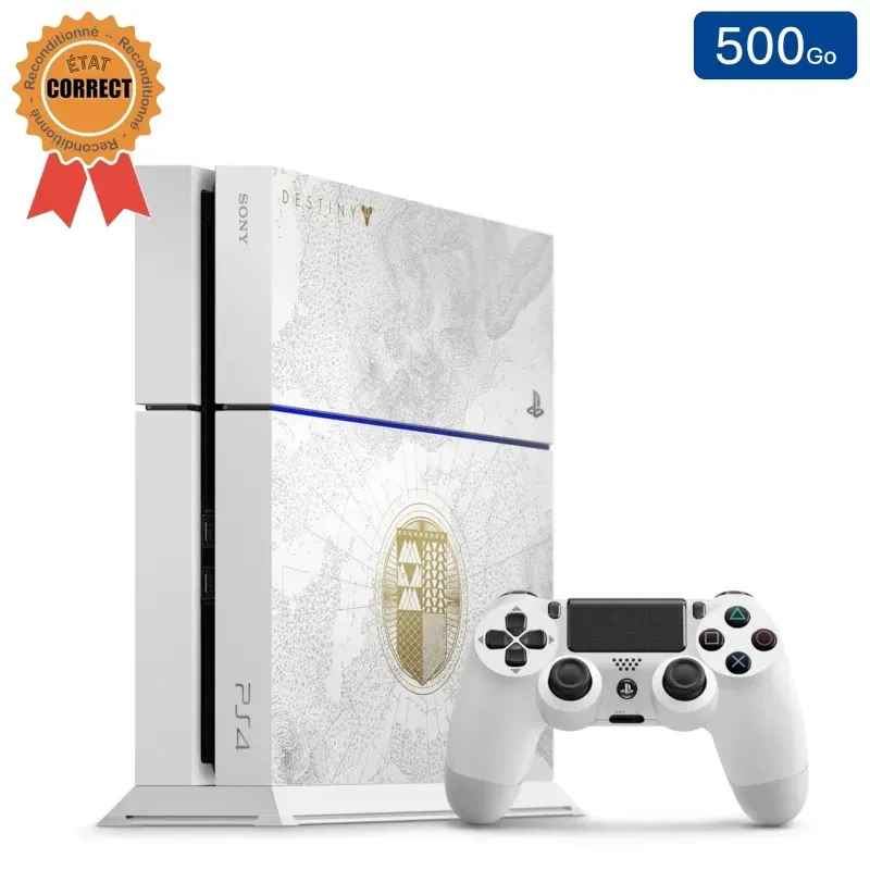 Playstation 4 (Destiny Edition) 500 GB + 1 controller (gereviseerd: goede staat)