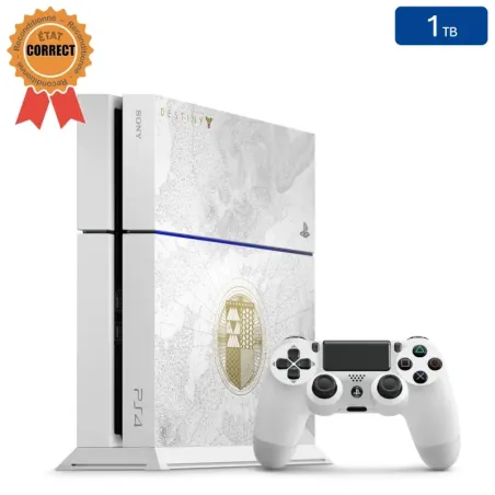 Playstation 4 (Édition Destiny) 1 To + 1 Manette (Reconditionnée : État Correct)