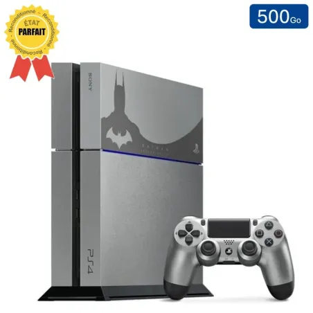 Playstation 4 (Édition Batman Arkham Knight) 500 Go + 1 Manette (Reconditionnée : Parfait État)