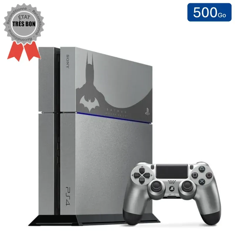 Playstation 4 (Édition Batman Arkham Knight) 500 Go + 1 Manette (Reconditionnée : Très Bon État)