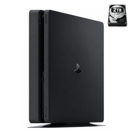 PS4 Slim 2 TB Black without controller Refurbished