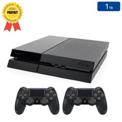 Playstation 4 FAT Noire 1 To + 2 Manettes (Parfait État)