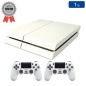Playstation 4 bianca da 1 TB + 2 controller (ricondizionata: ottime condizioni)