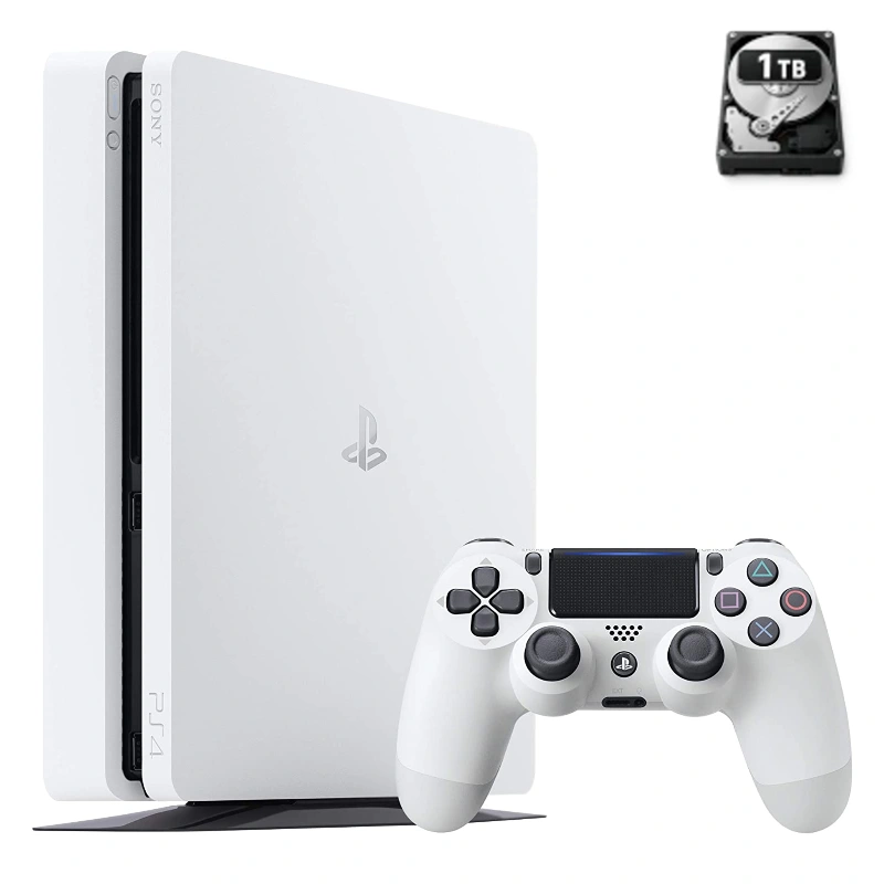 PlayStation 4 Slim Wit 1 TB + 1 controller (Refurbished)