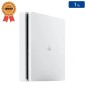 Playstation 4 SLIM Blanche 1 To sans Manette (Reconditionnée : État Correct)