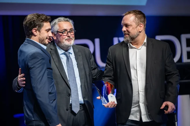 Remise du prix Reconverteur par Olivier Bianchi