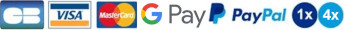 Secure Payment: Bank Card or Paypal up to 4x free of charge